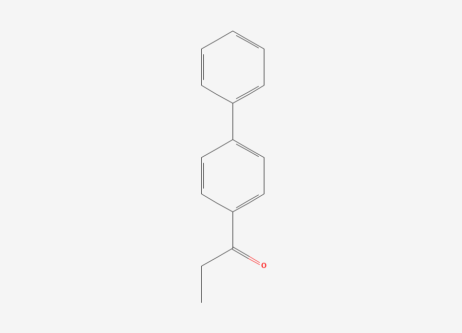Two-dimensional chemical structure of p-Phenylpropiophenone