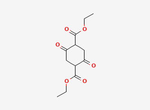 Two-dimensional chemical structure of 1,4-Cyclohexanedicarboxylic acid, 2,5-dioxo-, 1,4-diethyl ester