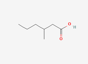 Two-dimensional chemical structure of 3-Methylhexanoic acid