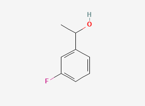 Two-dimensional chemical structure of 3-Fluoro-alpha-methylbenzenemethanol