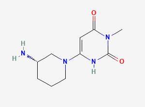 Two-dimensional chemical structure of Alogliptin Related Compound 30, CAS 2276316-91-5