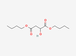 Two-dimensional chemical structure of Butanedioic acid, 2-hydroxy-, 1,4-dibutyl ester
