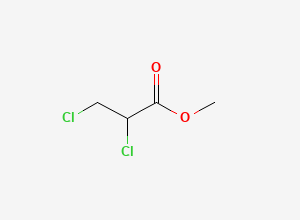 Two-dimensional chemical structure of Propanoic acid, 2,3-dichloro-, methyl ester