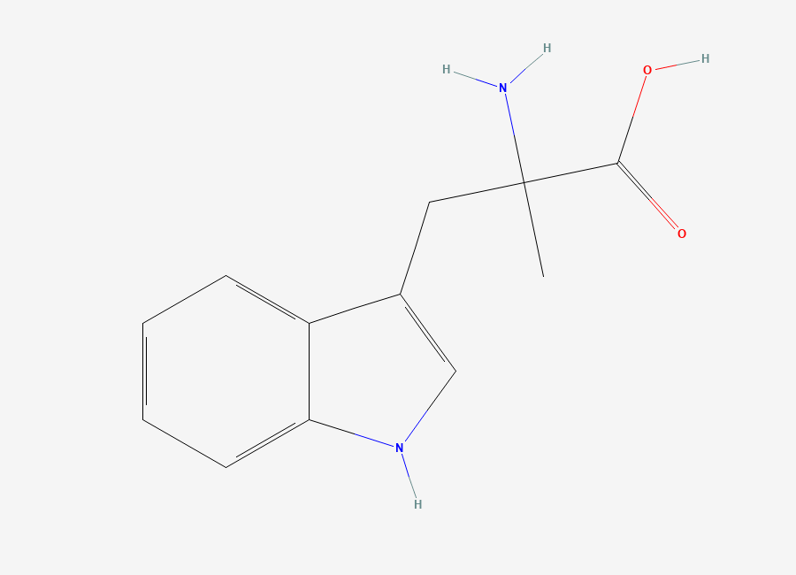 Two-dimensional chemical structure of alpha-Methyltryptophan