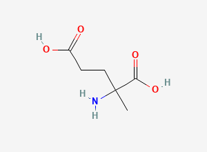 Two-dimensional chemical structure of 2-Methylglutamic acid