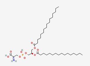 Two-dimensional chemical structure of PS(16:0/16:0)