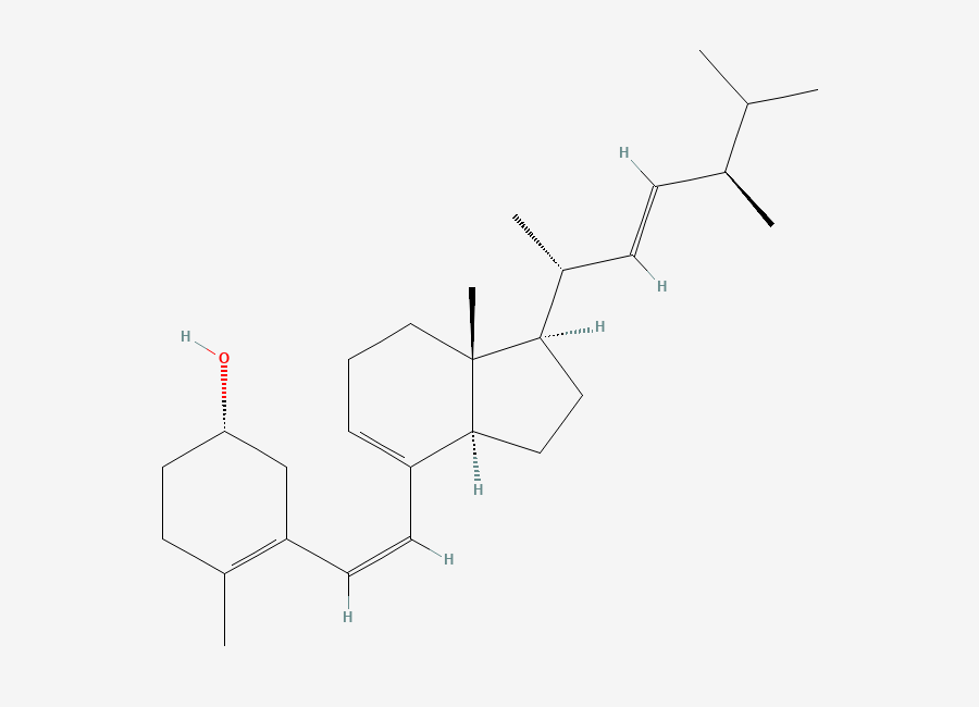 Two-dimensional chemical structure of previtamin D2