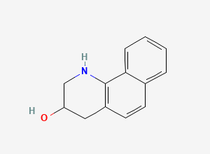 Two-dimensional chemical structure of 1,2,3,4-Tetrahydrobenzo(h)quinolin-3-ol