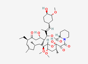 Two-dimensional chemical structure of Tacrolimus EP Impurity A