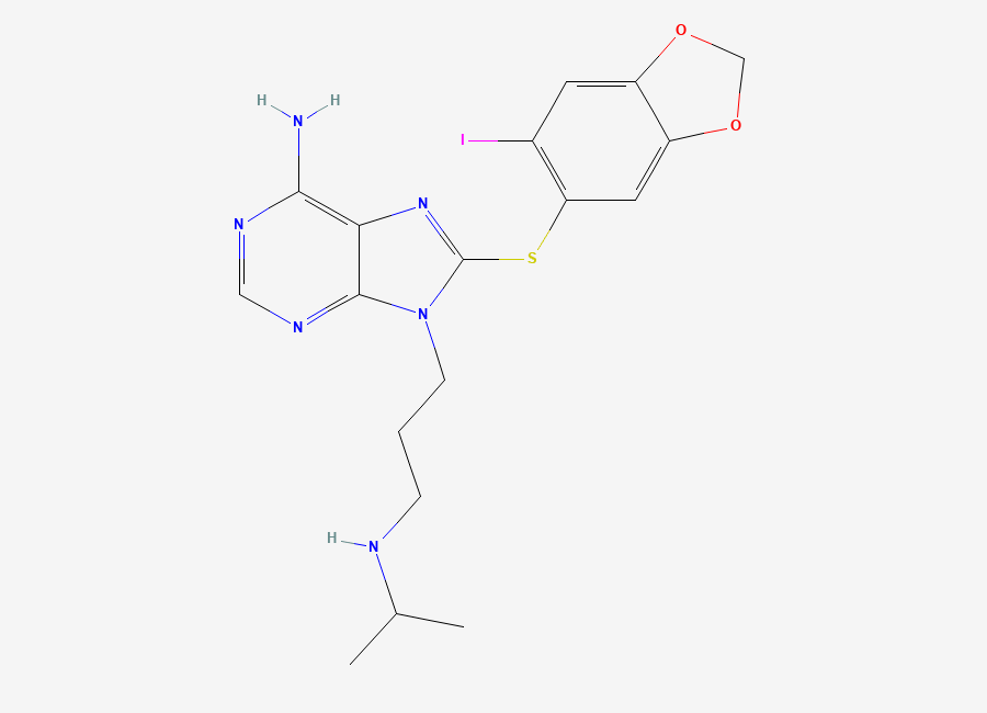 Two-dimensional chemical structure of Zelavespib