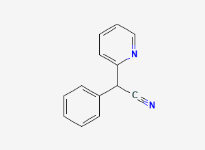 Two-dimensional chemical structure of Disopyramide EP Impurity D / Pyronitrile, CAS 5005-36-7