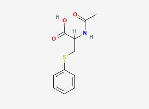 Two-dimensional chemical structure of 2-Acetamido-3-phenylsulfanylpropanoic acid