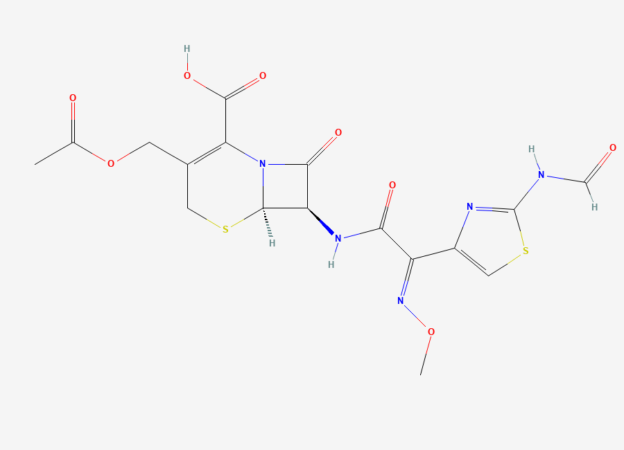 Two-dimensional chemical structure of N-Formylcefotaxime