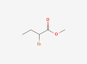 Two-dimensional chemical structure of Butanoic acid, 2-bromo-, methyl ester