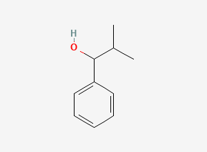Two-dimensional chemical structure of 2-Methyl-1-phenyl-1-propanol