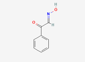 Two-dimensional chemical structure of Isonitrosoacetophenone, CAS 532-54-7