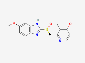 Two-dimensional chemical structure of Esomeprazole, CAS 119141-88-7