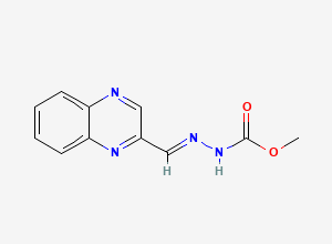 Two-dimensional chemical structure of Desoxycarbadox, CAS 55456-55-8
