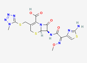 Two-dimensional chemical structure of Cefmenoxime
