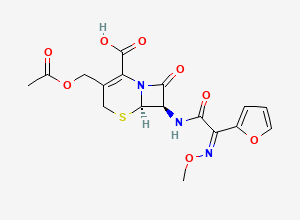 Two-dimensional chemical structure of Cefuroxime EP Impurity B, CAS 39685-31-9