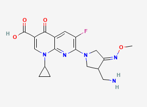 Two-dimensional chemical structure of Gemifloxacin, CAS 175463-14-6
