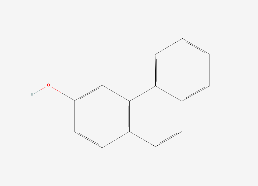 Two-dimensional chemical structure of 3-Phenanthrol