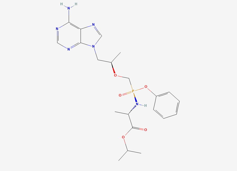 Two-dimensional chemical structure of Tenofovir alafenamide Impurity 52, CAS 383365-04-6