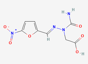 Two-dimensional chemical structure of Nitrofurantoin Related Compound A/ 3-(5-Nitrofurfurylideneamino)hydantoic Acid, CAS 63981-22-6
