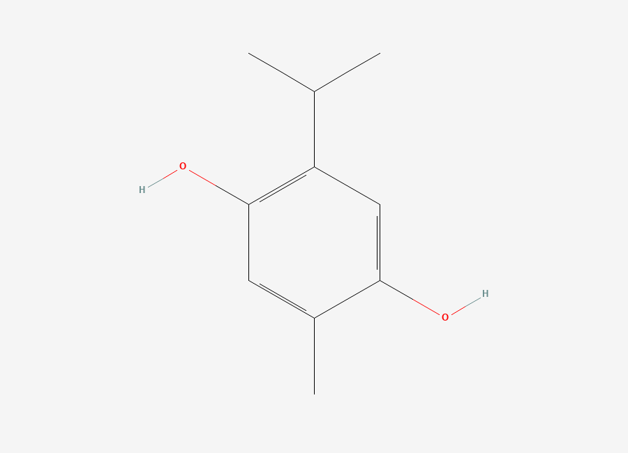 Two-dimensional chemical structure of Thymohydroquinone