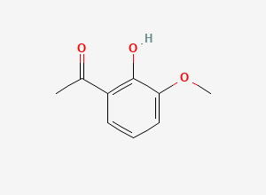 Two-dimensional chemical structure of 2'-Hydroxy-3'-Methoxyacetophenone, CAS 703-98-0