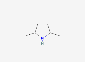 Two-dimensional chemical structure of 2,5-Dimethylpyrrolidine