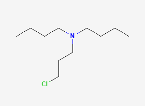 Two-dimensional chemical structure of N-Butyl-N-(3-chloropropyl)butan-1-amine, CAS 36421-15-5