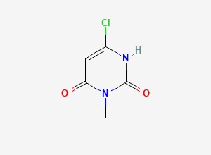 Two-dimensional chemical structure of 6-Chloro-3-methyluracil, CAS 4318-56-3