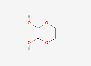 Two-dimensional chemical structure of 1,4-Dioxane-2,3-diol