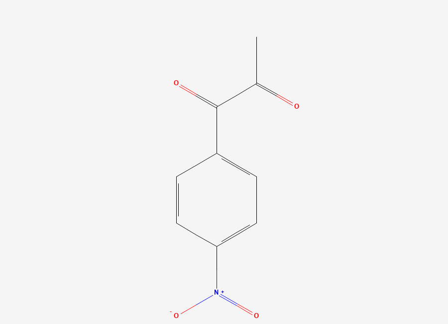 Two-dimensional chemical structure of 1-(4-Nitrophenyl)propane-1,2-dione