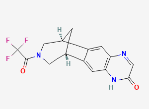 Two-dimensional chemical structure of Varenicline Impurity 7