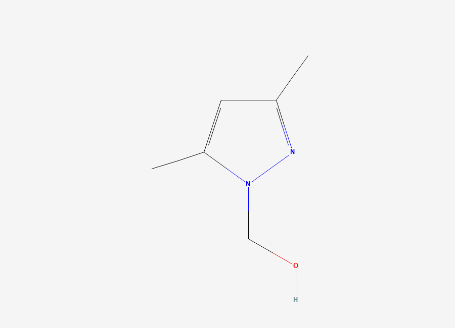 Two-dimensional chemical structure of 3,5-Dimethylpyrazol-1-methanol