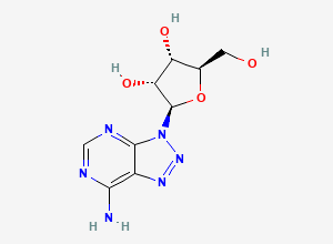 Two-dimensional chemical structure of 8-Azaadenosine
