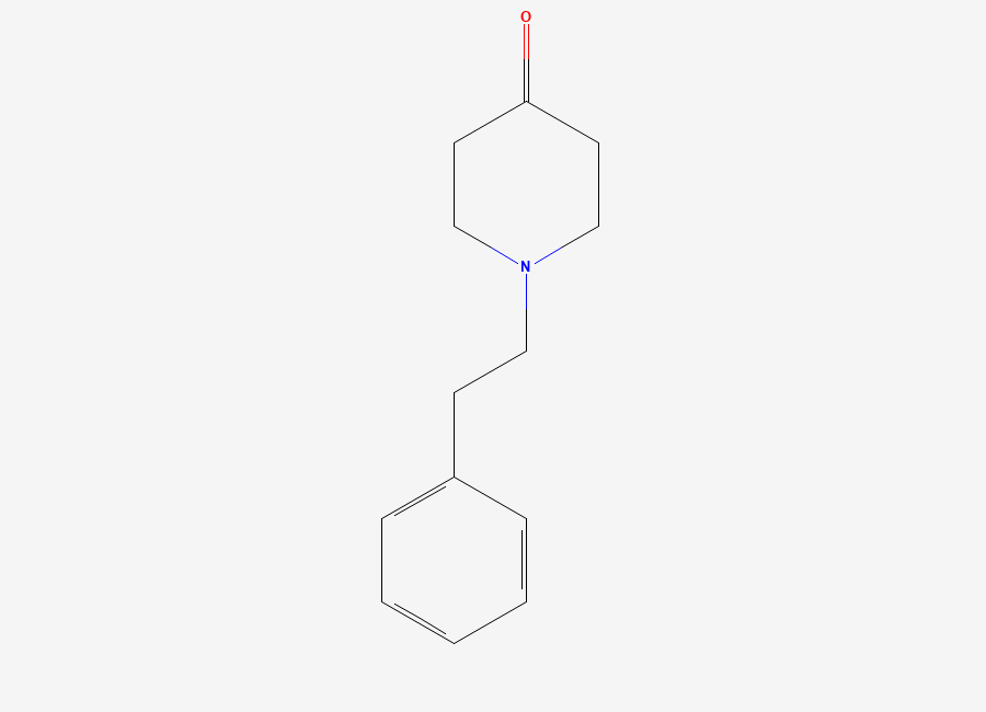 Two-dimensional chemical structure of N-Phenethyl-4-piperidinone