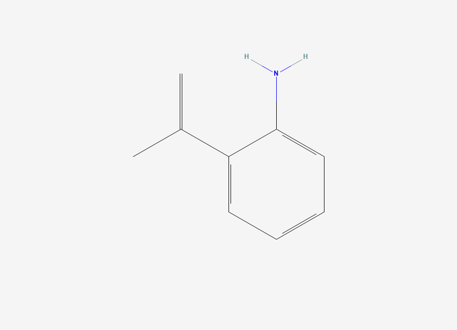 Two-dimensional chemical structure of 2-Isopropenylaniline