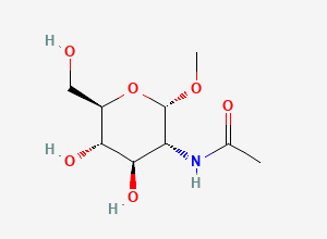 Two-dimensional chemical structure of Methyl-2-acetamido-2-deoxy-D-glucopyranoside