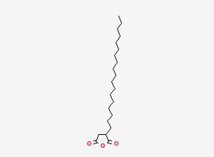 Two-dimensional chemical structure of 2,5-Furandione, dihydro-3-octadecyl-
