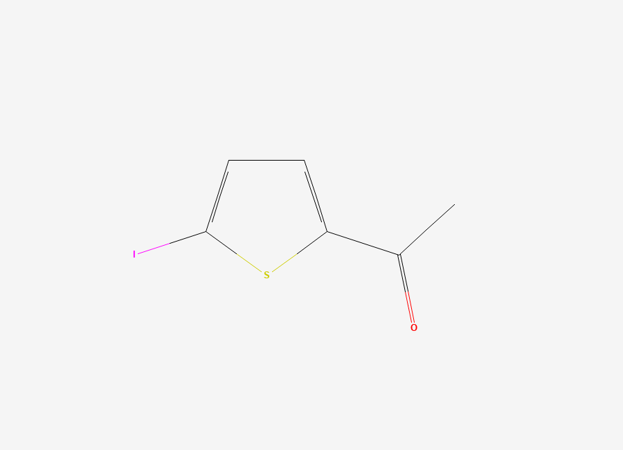 Two-dimensional chemical structure of 2-Acetyl-5-iodothiophene