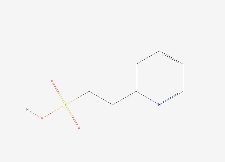 Two-dimensional chemical structure of 2-Pyridineethanesulfonic acid