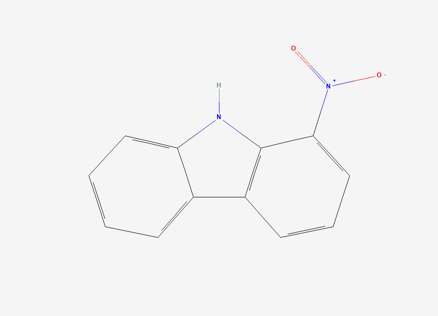 Two-dimensional chemical structure of 1-Nitro-9H-carbazole