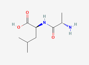 Two-dimensional chemical structure of L-Alanyl-L-leucine