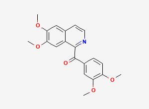 Two-dimensional chemical structure of Papaverine Hydrochloride EP Impurity D/ Papaveraldine, CAS 522-57-6