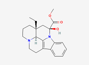 Two-dimensional chemical structure of 16-Epivincamine