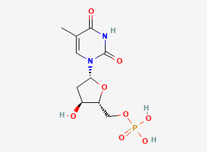 Two-dimensional chemical structure of 5'-Thymidylic acid