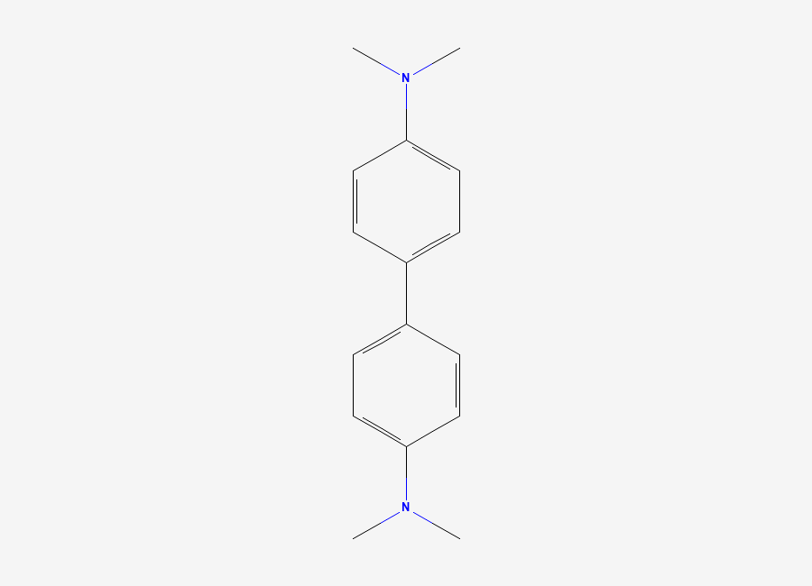 Two-dimensional chemical structure of N,N,N',N'-Tetramethylbenzidine